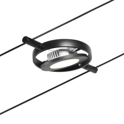 Paulmann 94418 - SARJA 5xLED/4,5W Kohdevalaisin köysijärjestelmään ROUNDMAC 230V musta