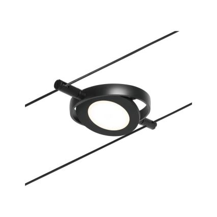 Paulmann 94418 - SETTI 5xLED/4,5W Kohdevalo johtosysteemiin ROUNDMAC 230V musta