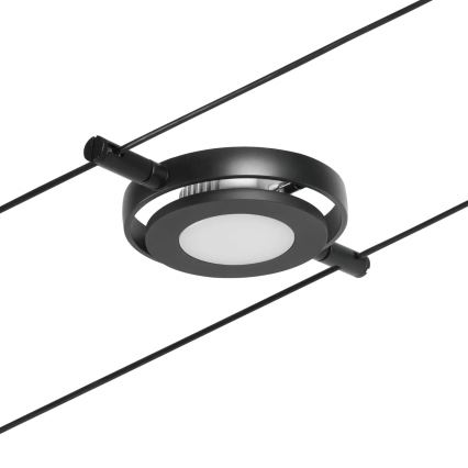 Paulmann 94418 - SETTI 5xLED/4,5W Kohdevalo johtosysteemiin ROUNDMAC 230V musta
