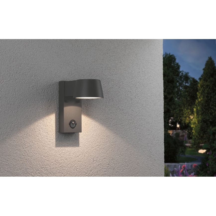 Paulmann 94453 - LED/6W IP44 Ulkoseinävalaisin anturilla CAPEA 230V