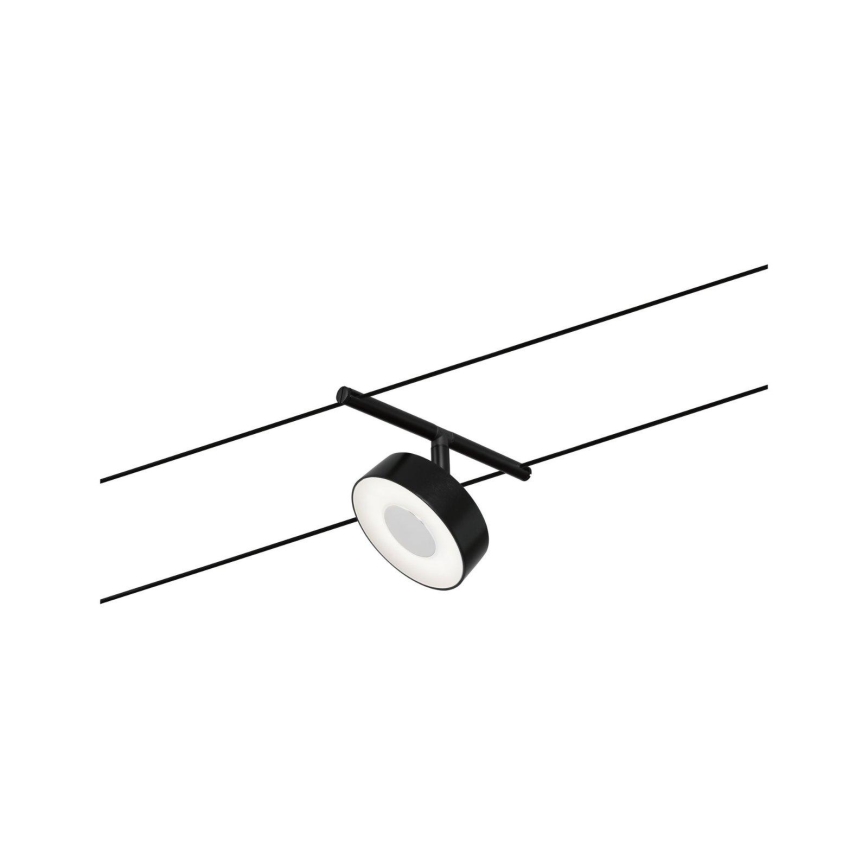 Paulmann 94479 - SETTI 5xLED/5W Kohdevalo kiskojärjestelmään CIRCLE 230V musta