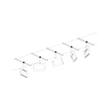 Paulmann 94483 - SETTI 5xLED/4,8W Kohdevalo kiskojärjestelmään FRAME 230V valkoinen