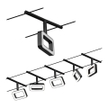 Paulmann 94485 - SETTI 5xLED/4,8W Kohdevalo kiskojärjestelmään FRAME 230V musta