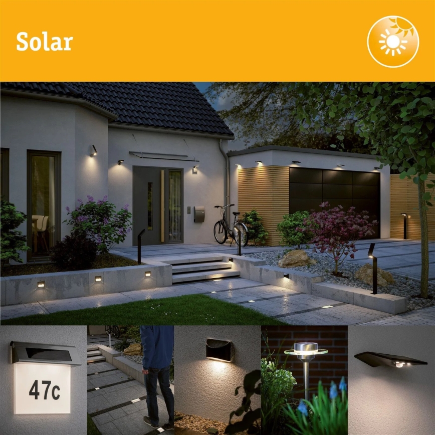 Paulmann 94578 - LED/0,1W IP67 Upotettava aurinkokennovalo DOMENIC 1,2V 1500 mAh