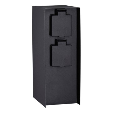 Paulmann 94657 - Ulkopistorasiapylväs RIO 2Z SCHUKO 230V IP44