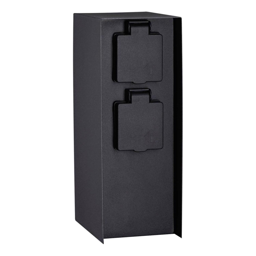 Paulmann 94657 - Ulkopistorasiapylväs RIO 2Z SCHUKO 230V IP44