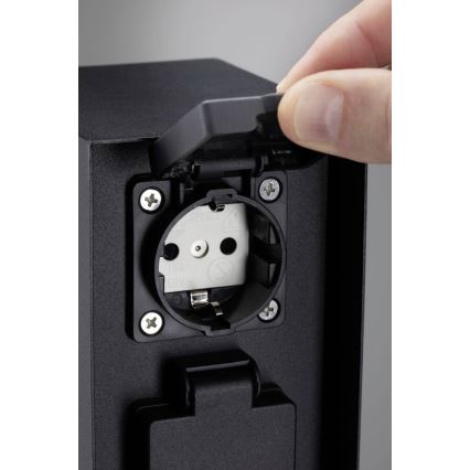 Paulmann 94657 - Ulkopistorasiapylväs RIO 2Z SCHUKO 230V IP44