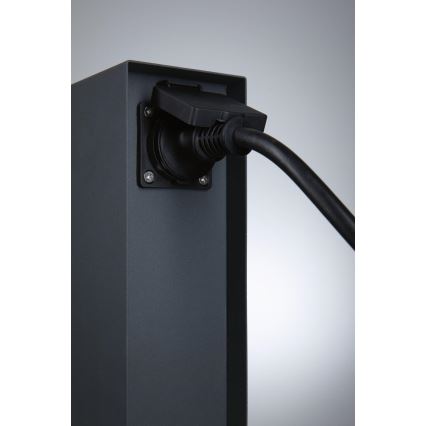 Paulmann 94700 - Ulkopistorasiapylväs RIO 2Z SCHUKO 230V IP44