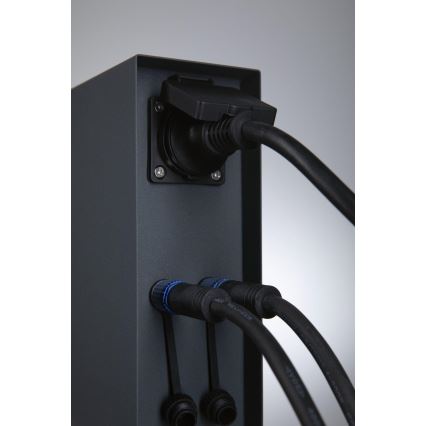 Paulmann 94700 - Ulkopistorasiapylväs RIO 2Z SCHUKO 230V IP44