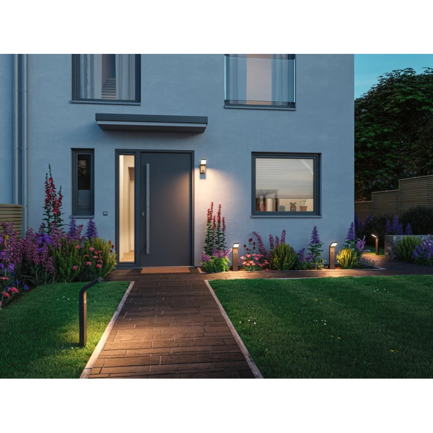 Paulmann 94747 - LED/7,5W IP44 Ulkovalaisin anturilla KULMA 230V