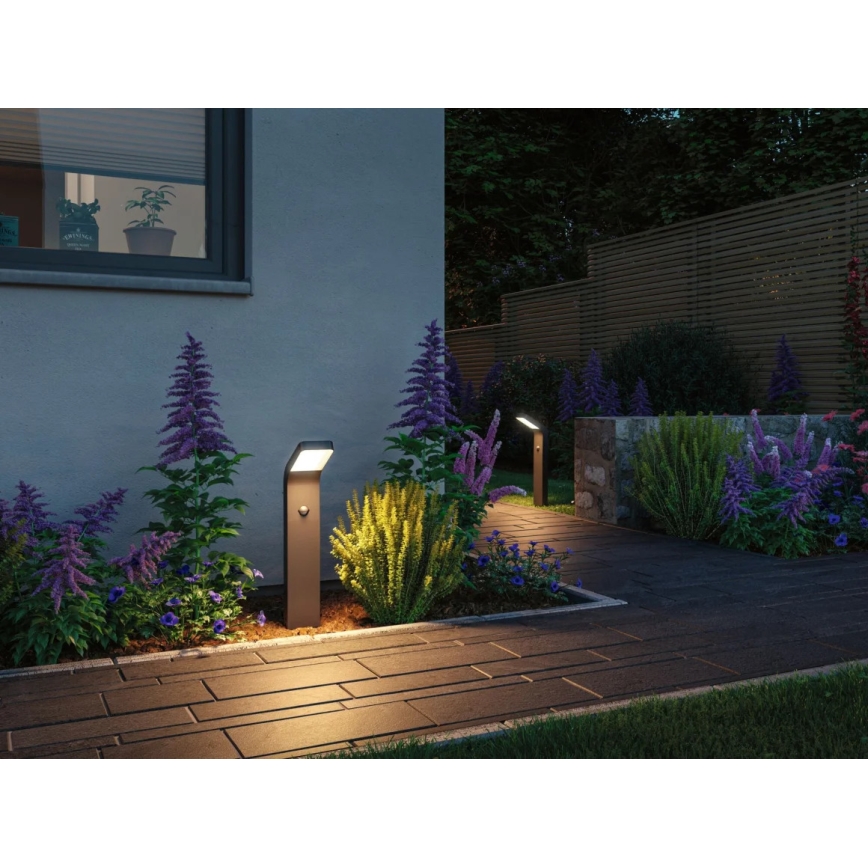 Paulmann 94747 - LED/7,5W IP44 Ulkovalaisin anturilla KULMA 230V