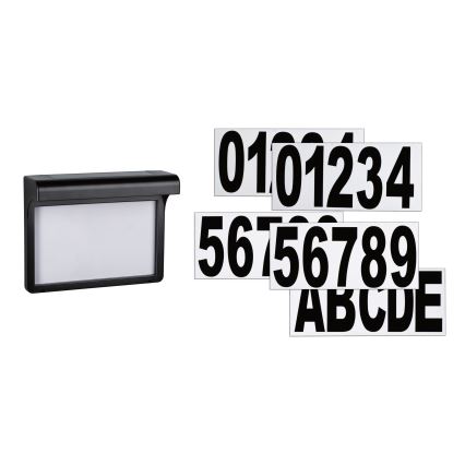 Paulmann 95388 - LED / 0,05W IP44 Aurinkokenno talonnumero anturilla DAYTON 4,8V