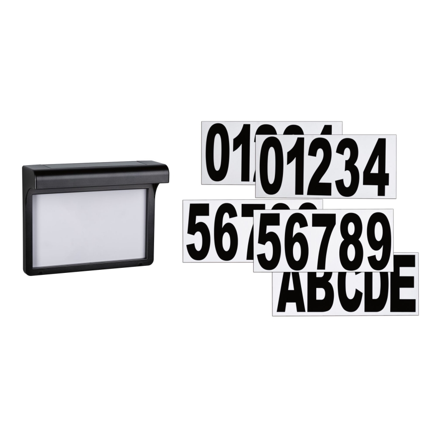 Paulmann 95388 - LED / 0,05W IP44 Aurinkokenno talonnumero anturilla DAYTON 4,8V