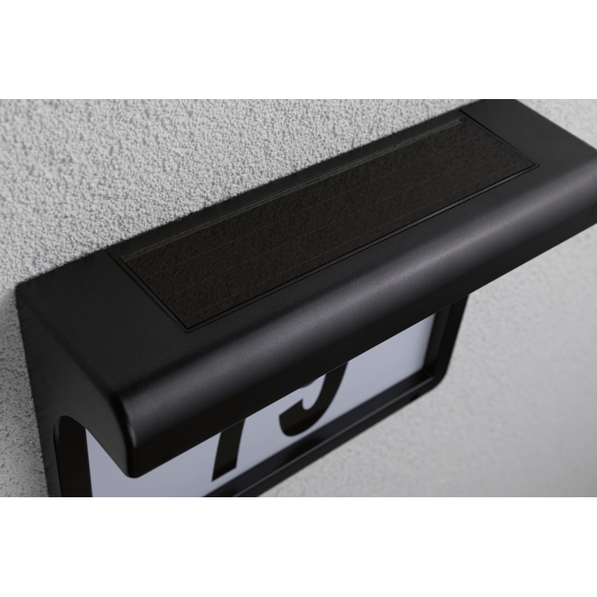 Paulmann 95388 - LED / 0,05W IP44 Aurinkokenno talonnumero anturilla DAYTON 4,8V