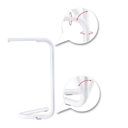 Paulmann 95423 - LED / 4,5 W himmennettävä kosketuspöytävalaisin FLEXLINK 5V / USB 4400 mAh valkoinen