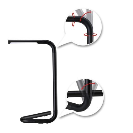 Paulmann 95424 - LED / 4,5 W himmennettävä kosketuspöytävalaisin FLEXLINK 5V / USB 4400 mAh musta
