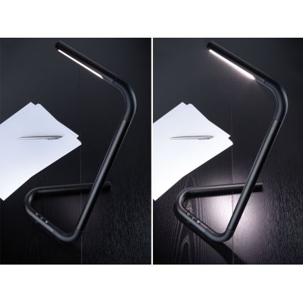 Paulmann 95424 - LED / 4,5 W himmennettävä kosketuspöytävalaisin FLEXLINK 5V / USB 4400 mAh musta