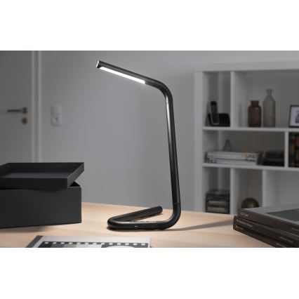 Paulmann 95424 - LED / 4,5 W himmennettävä kosketuspöytävalaisin FLEXLINK 5V / USB 4400 mAh musta