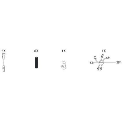 Paulmann 98892 - Laajennus SETTI 5X LED/0,16W IP67 upotettava valo ulos MICRO 12V