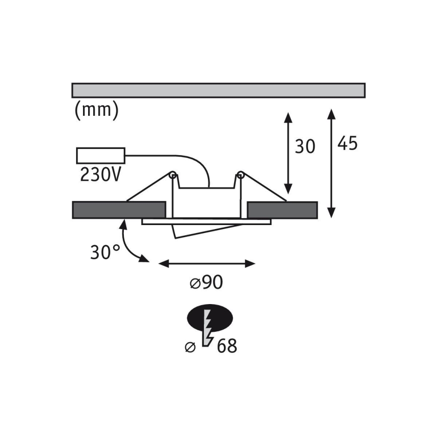 Paulmann 99933 - SETTI 3x LED/5,2W IP65 Himmennettävä kylpyhuoneen kattovalaisin 230V