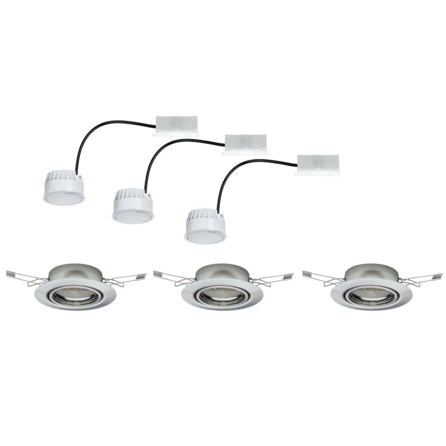 Paulmann - TIP 3974 - SETTI 3xLED/4,9W Upotettu valo COIN 230V