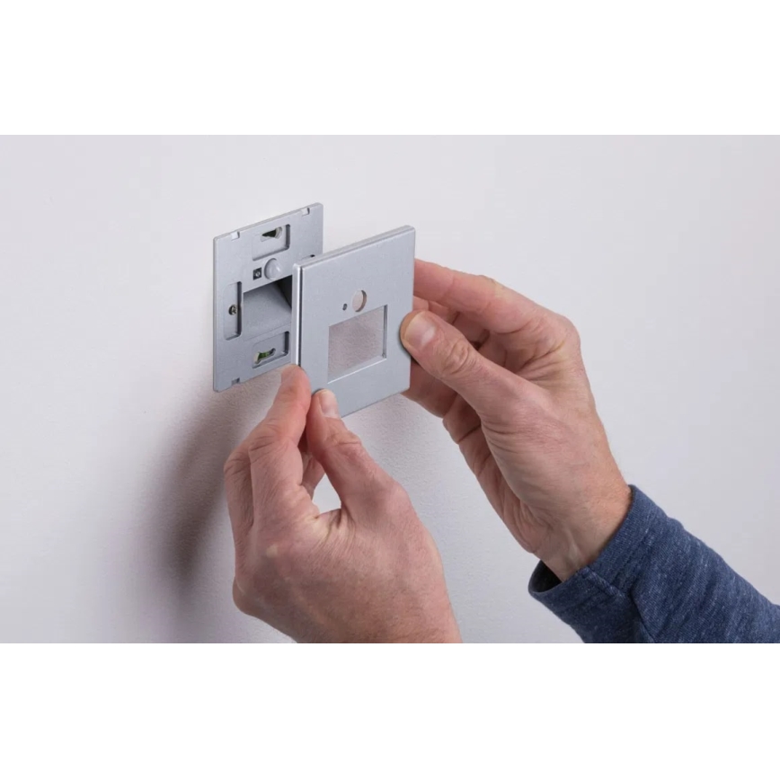 Paulmann  93134 - LED/1,2W Portaikon valo anturilla EDGE 230V mattakromi