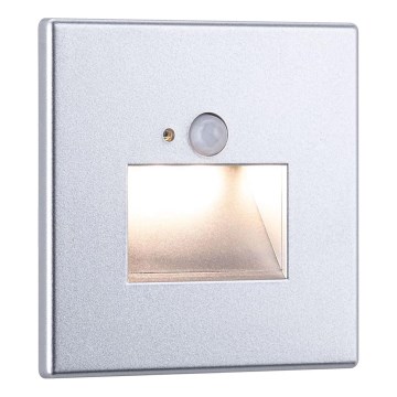 Paulmann  93134 - LED/1,2W Portaikon valo anturilla EDGE 230V mattakromi