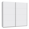 Peilillinen vaatekaappi KARO 220x210 cm valkoinen