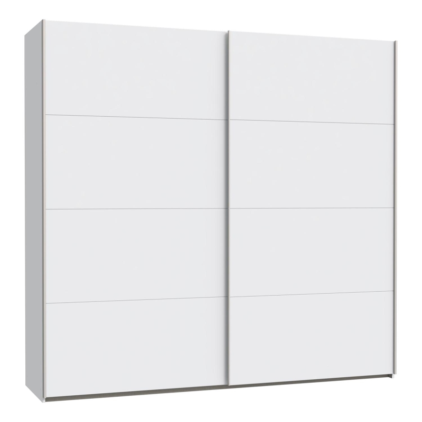 Peilillinen vaatekaappi KARO 220x210 cm valkoinen