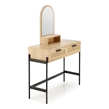 Peilipöytä CARMEN 136x104 cm beige/musta