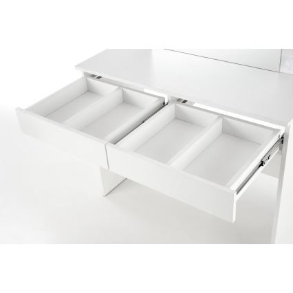 Peilipöytä LED-valolla HOLLYWOOD 140x94 cm valkoinen