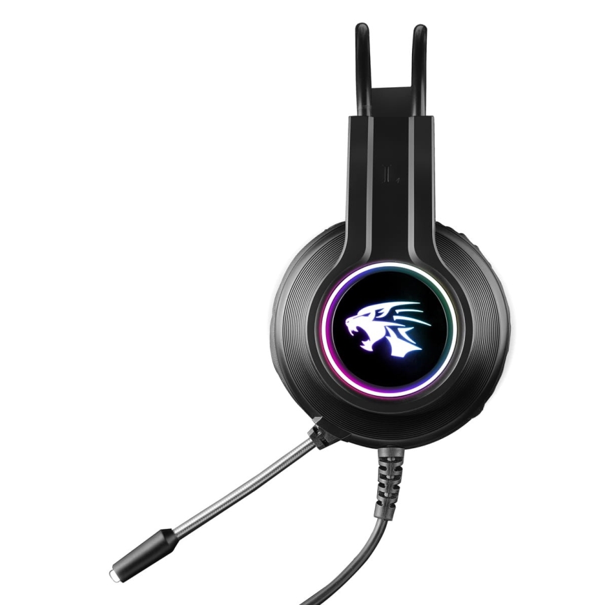 Pelikuulokkeet LED RGB VARR mikrofonilla 3.5