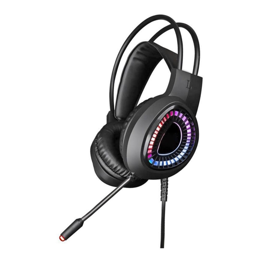 Pelikuulokkeet LED RGB VARR mikrofonilla 7.1
