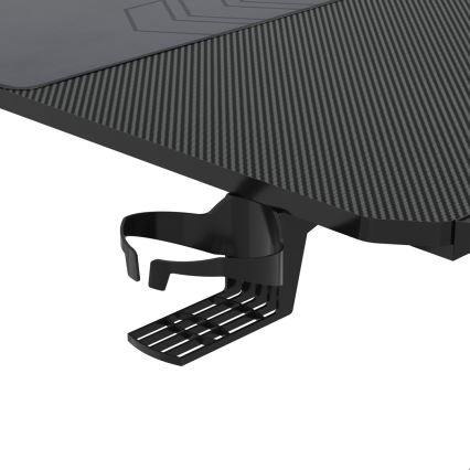 Pelipöytä FALCON LED RGB taustavalo 116x60 cm musta