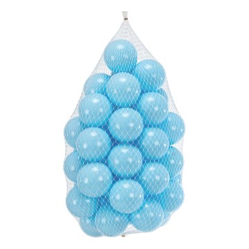 Pelit muovipallot 50 kpl, halkaisija 7 cm, sininen