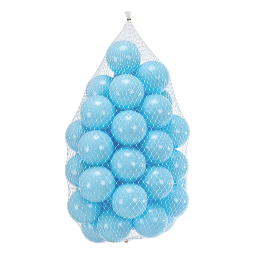 Pelit muovipallot 50 kpl, halkaisija 7 cm, sininen