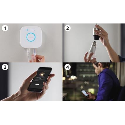 Perussetti Philips Hue STARTER KIT WHITE 3xE27/9W 2700K + laite yhdistämistä varten