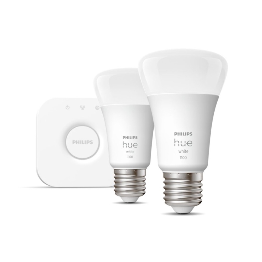 Perussetti Philips Hue WHITE 2xE27/9,5W 2700K + liitäntälaite