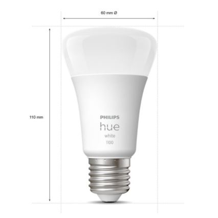 Perussetti Philips Hue WHITE 2xE27/9,5W 2700K + liitäntälaite