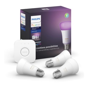 Perussetti Philips Hue WHITE AND COLOR AMBIANCE 3xE27/9,5W/230V 2000-6500K