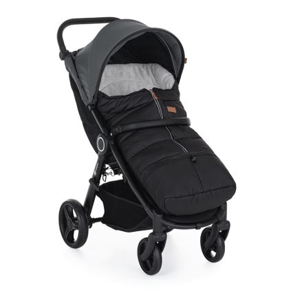 PETITE&MARS - LASTEN makuupussi 3-in-1 JIBOT + rattaiden käsisuojat JASIE musta