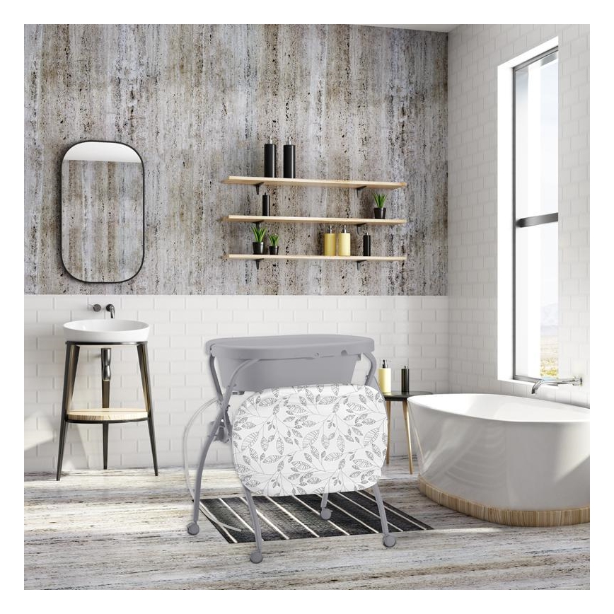 PETITE&MARS - Hoitopöytä ja kylpyamme SPA 3in1 harmaa