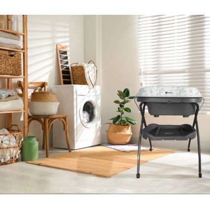 PETITE&MARS - Hoitopöytä ja kylpyamme SPA 3in1 harmaa