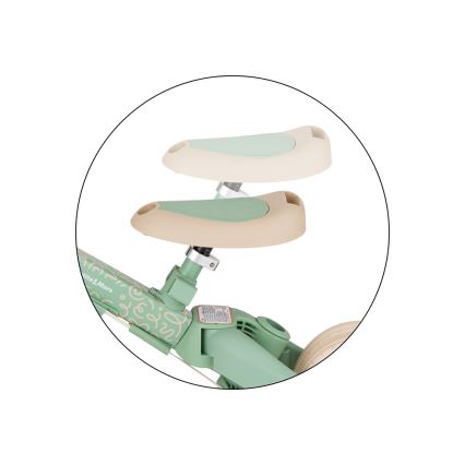 PETITE&MARS - Lasten kolmipyörä 5-in-1 TURBO LIMITED Green Twist