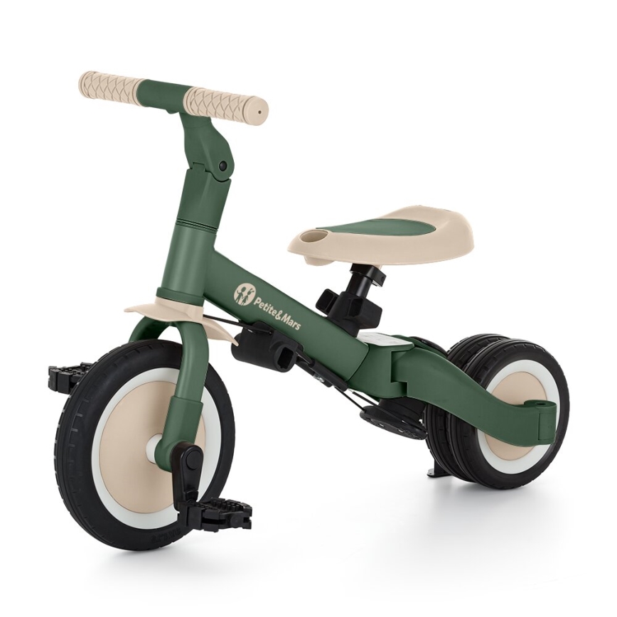 PETITE&MARS - Lasten kolmipyörä 5in1 TURBO Misty Green