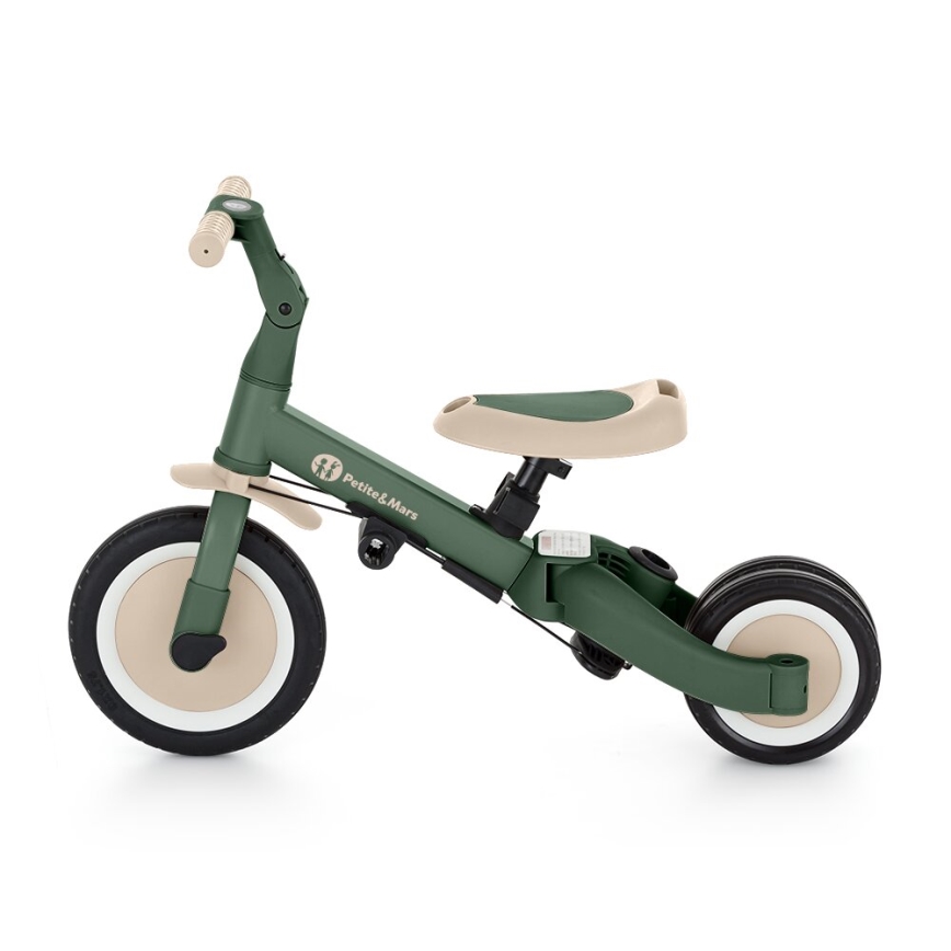 PETITE&MARS - Lasten kolmipyörä 5in1 TURBO Misty Green