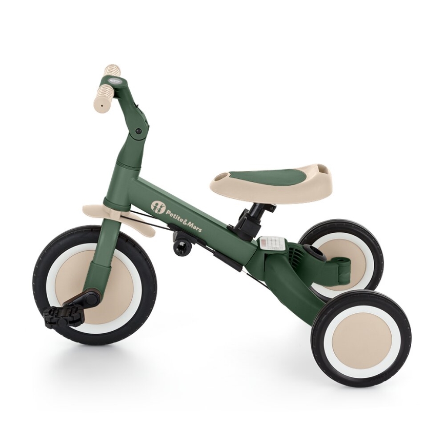 PETITE&MARS - Lasten kolmipyörä 5in1 TURBO Misty Green