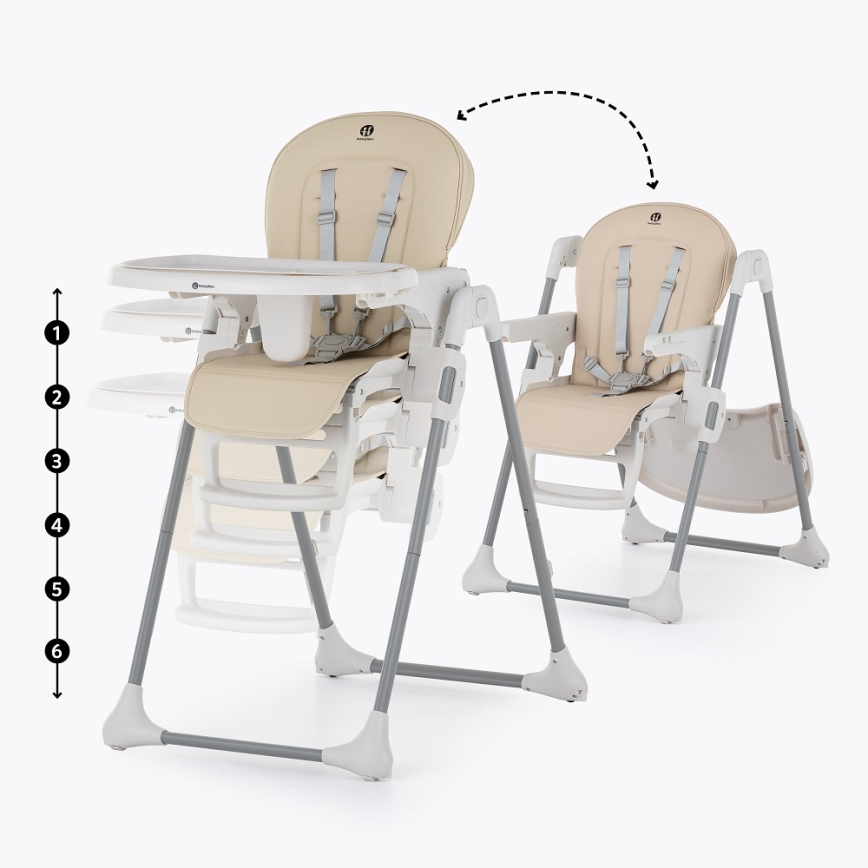PETITE&MARS - Lasten ruokatuoli GUSTO beige