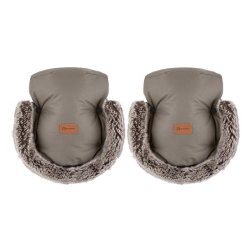 PETITE&MARS - Rattareiden käsisuoja FURRY Mocha Mousse