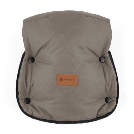 PETITE&MARS - SETTI Lasten vaunupussi 4-in-1 COMFY + työntöaisan lämmittimet FURRY Mocha Mousse